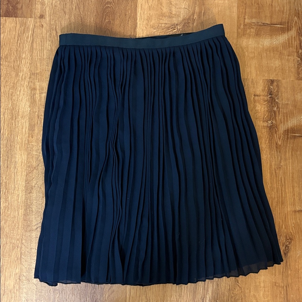 NWOT J. Crew Navy A-Line Pencil Skirt Size 2